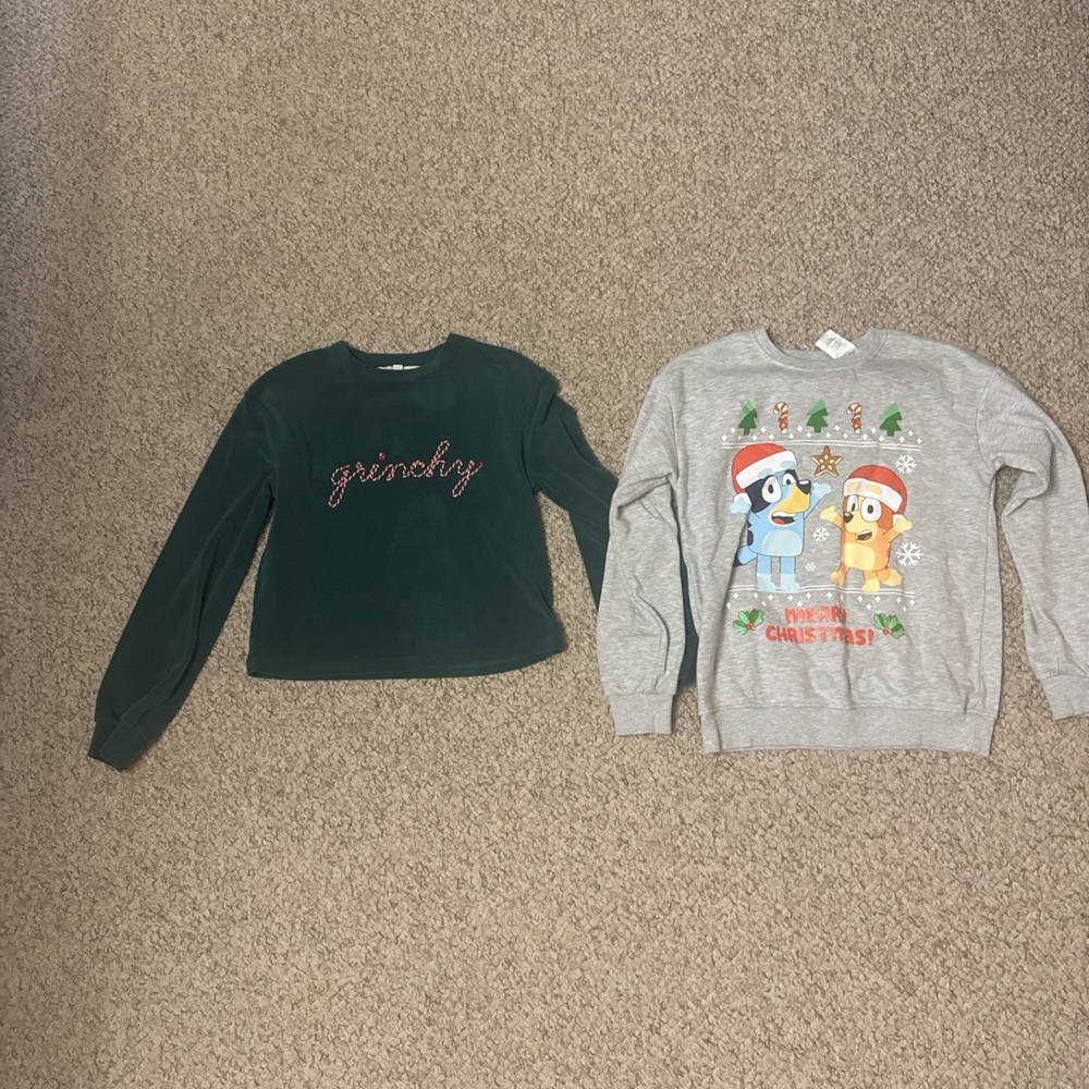 Wallflower Green and Gray Kids Sweatshirts